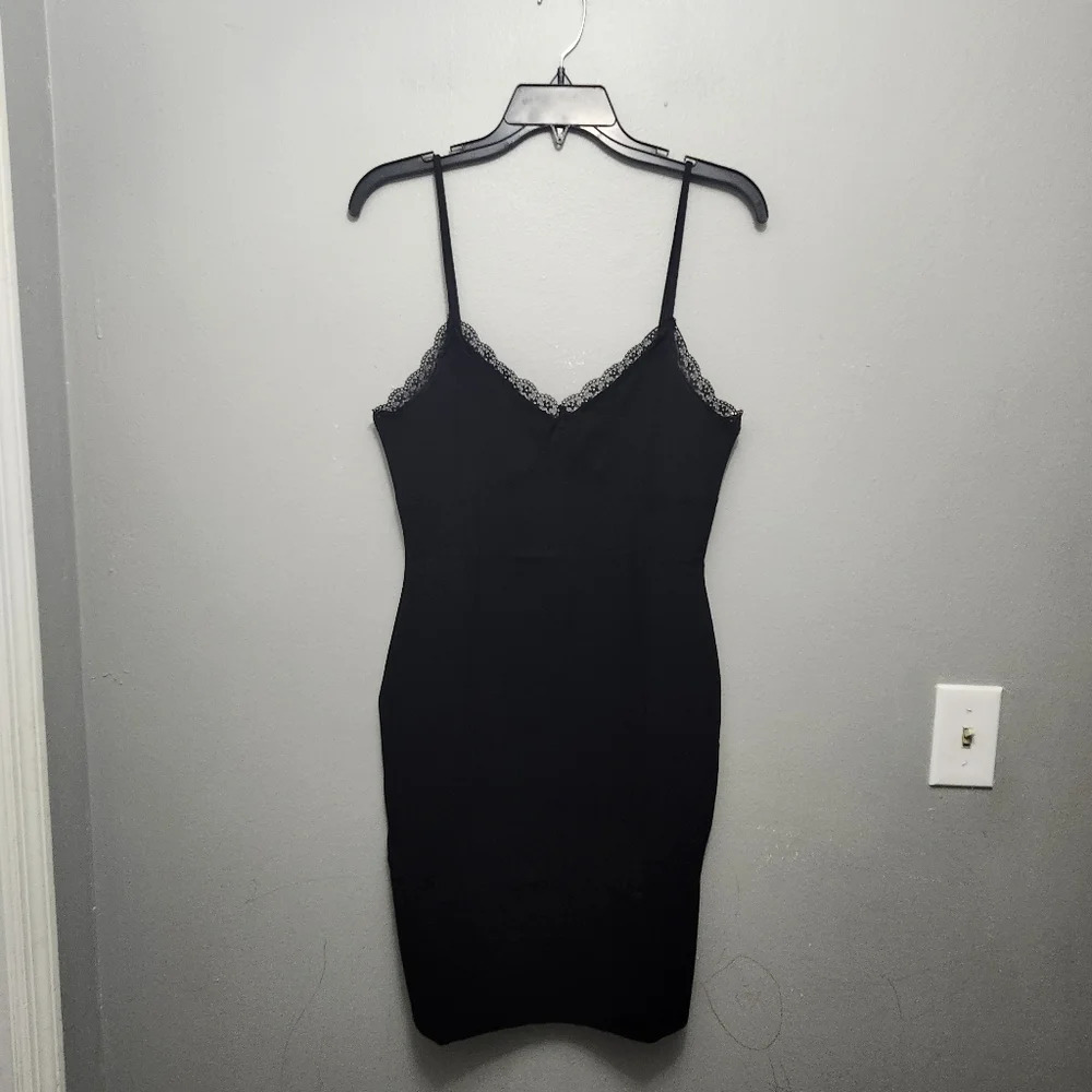 Popular 21 women's mini dress size large black lace 90s Y2K baby doll